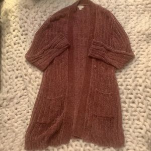 Long, Open, Fuzzy Cardigan